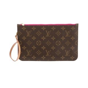Louis Vuitton Monogram Neverfull GM Pochette Fuchsia
